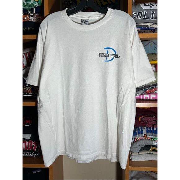 Vintage 90s Denim Works Cause You Can’t Go Naked Promo Tee - Picture 3 of 5